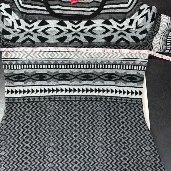 Krimson Klover Black and White Patterned Midi Dress - Picture 10 of 14